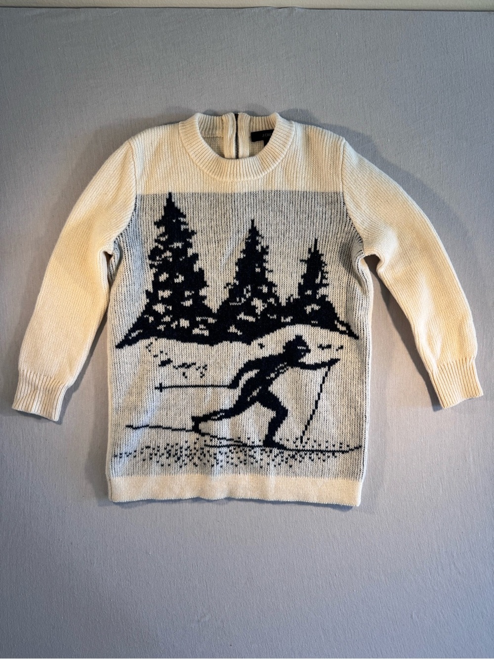 J. Crew 2013 100% Wool Skier Intarsia Sweater